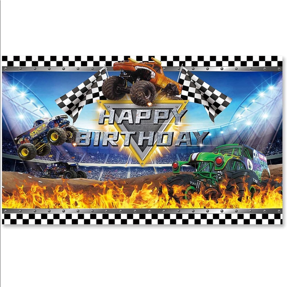 5x3 backdrop + checkered table runner 108”